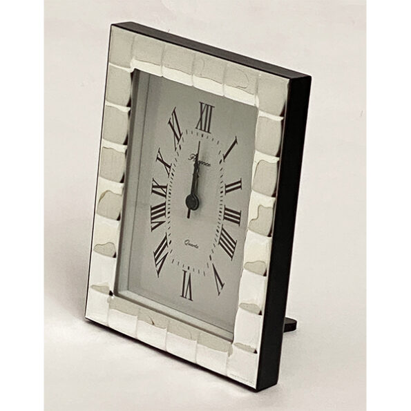 silver_frame_table_clock_squares_pat_6.7 inch_2